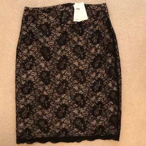 NWT Banana Republic Scallop Edge Lace Skirt Sz 0